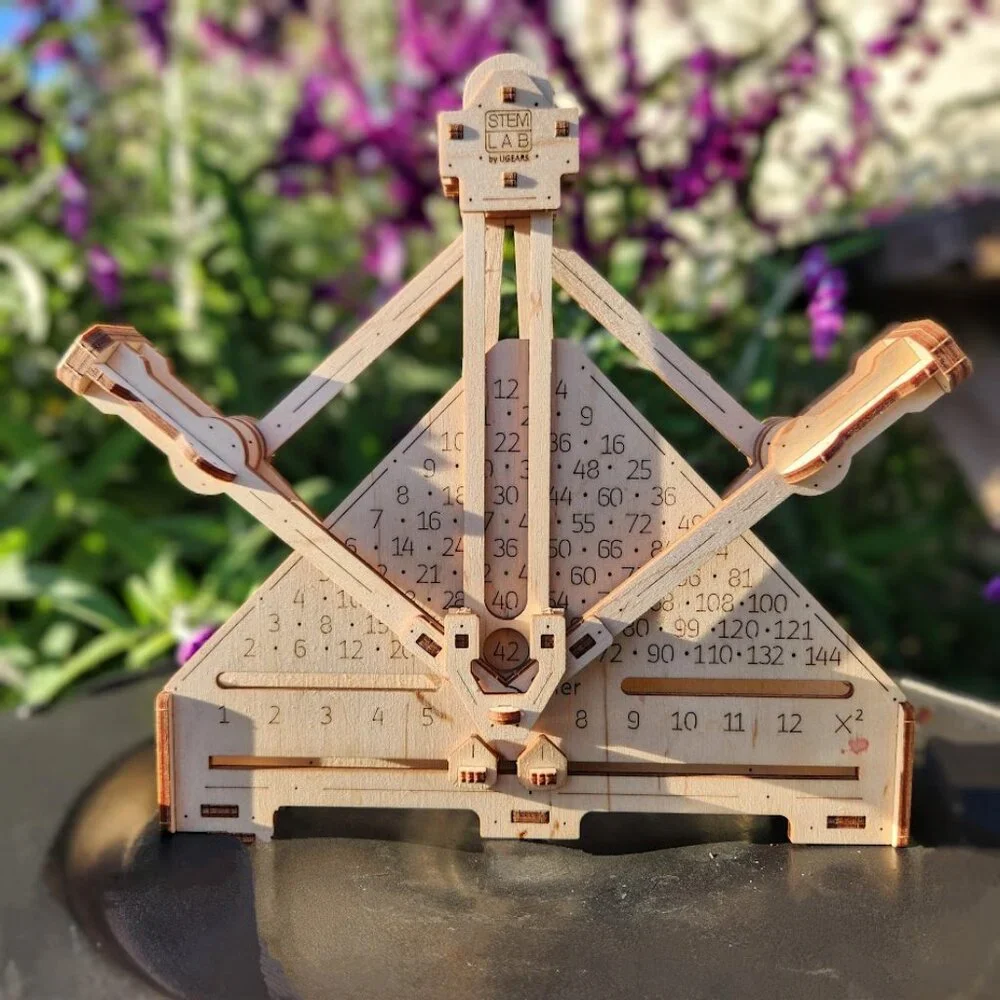 UGEARS STEM Lab 3D Multiplier Fidget Toy Calculator Wooden Ukrainian Ukraine Bir
